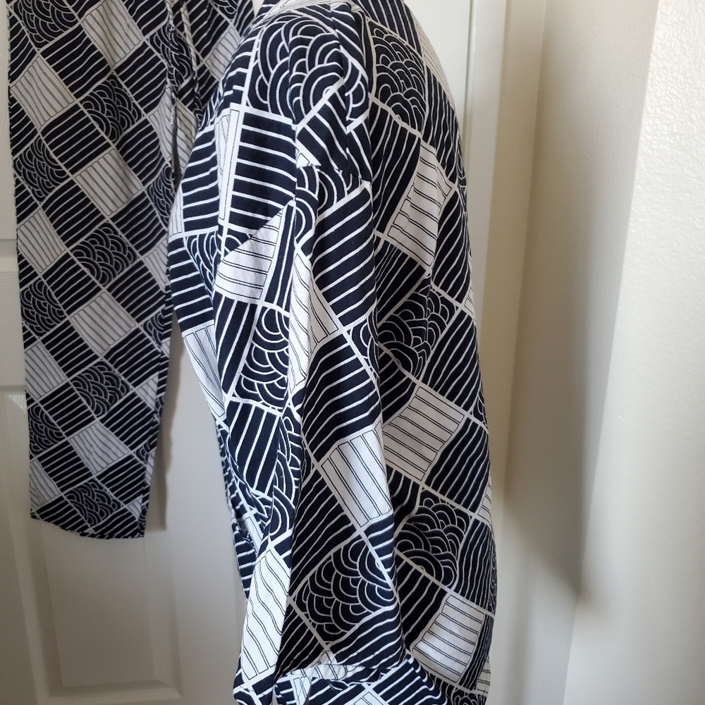 Navy Blue and White Pajamas Medium - Picture 16 of 17